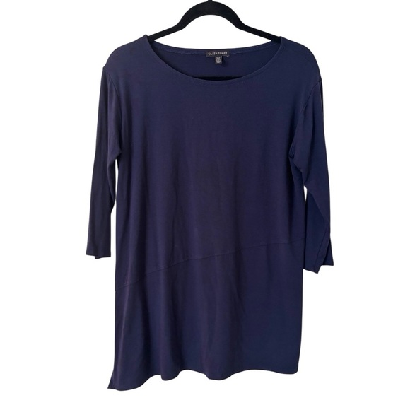 Eileen Fisher Tops - Eileen Fishee Navy Tunic Top